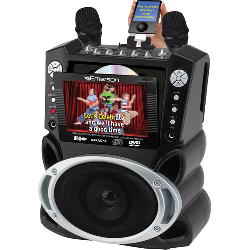 Emerson Karaoke GM527 Portable DVD/CDG/MP3G Karaoke, Video GM527
