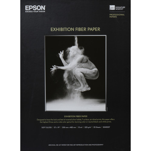Epson Exhibition Fiber Paper (13 x 19", 25 Sheets)