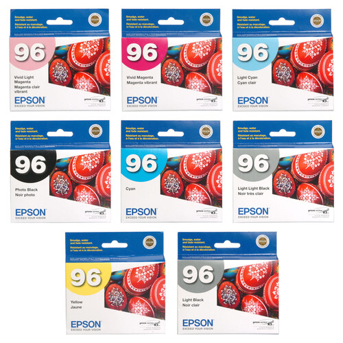 Epson 96 UltraChrome K3 Photo Black 8-Cartridge Ink Set