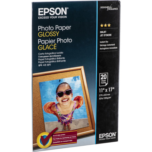 Epson Photo Paper Glossy (11 x 17", 20 Sheets)