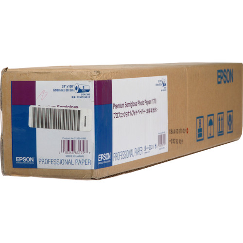 Epson Premium Semigloss Photo Inkjet Paper (24" x 100' Roll)