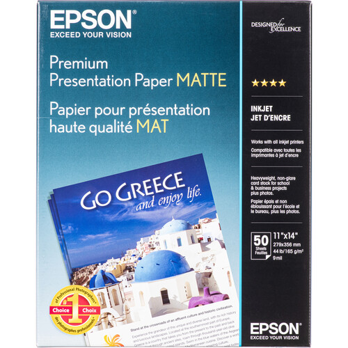 Epson Premium Presentation Paper Matte S041468 B&H Photo Video