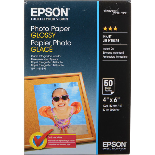 Epson Photo Paper Glossy (4 x 6", 50 Sheets)