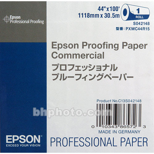 Epson Commercial Inkjet Proofing Paper (44" x 100' Roll)