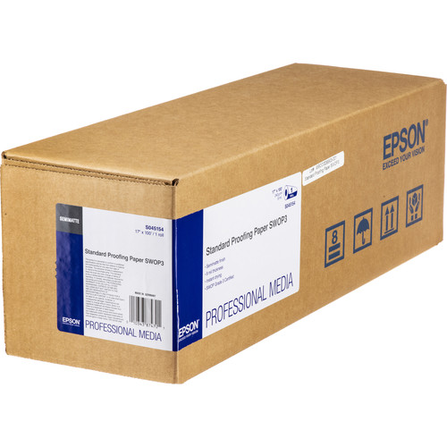 Epson Standard Proofing SWOP3 Semimatte Inkjet Paper (17" x 100' Roll)