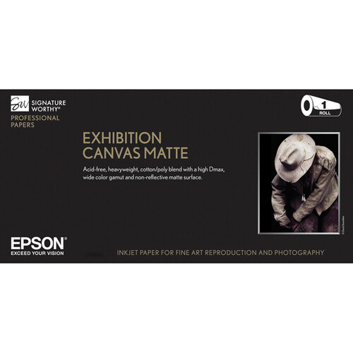 Epson Exhibition Canvas Matte Inkjet Paper (13" x 20' Roll)