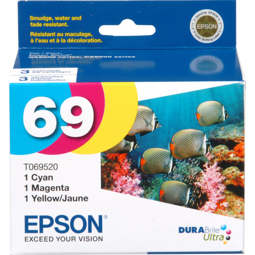 Epson 69 DURABrite Ultra 3-Color Ink Cartridge Pack