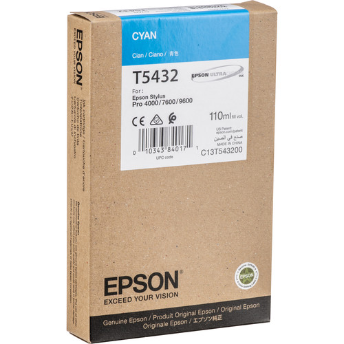 Epson UltraChrome, Cyan Ink Cartridge