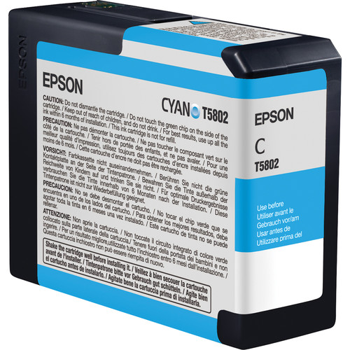 Epson UltraChrome K3 Cyan Ink Cartridge (80mL)