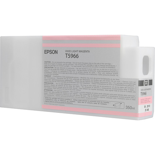 Epson T596600 Vivid Light Magenta UltraChrome HDR Ink Cartridge for Select Stylus Pro Printers (350 mL)