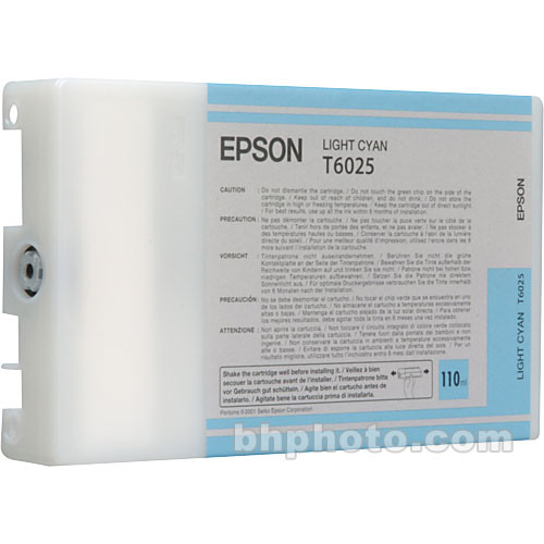 Epson UltraChrome Light Cyan Ink Cartridge (110ml)