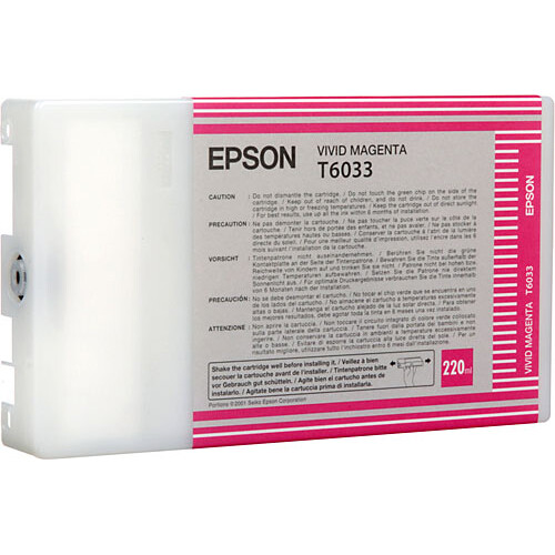 Epson T603300 Vivid Magenta UltraChrome K3 Ink Cartridge (220mL)