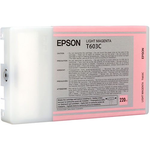 Epson T603C00 Light Magenta UltraChrome K3 Ink Cartridge (220mL)