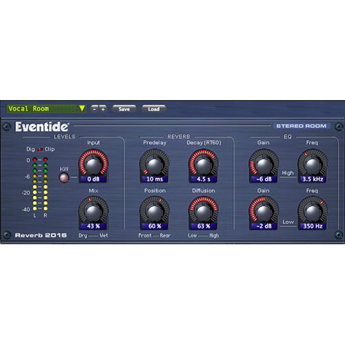 Eventide 2016 Stereo Room Plug-In