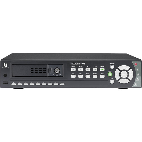 EverFocus ECOR264 9 CH H.264 DVR with GUI and 1 Hot-Swap HDD (500GB)