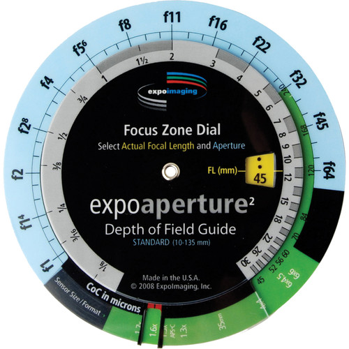 ExpoDisc ExpoAperture2 Depth-of-Field Guide - Educator Size (Imperial)