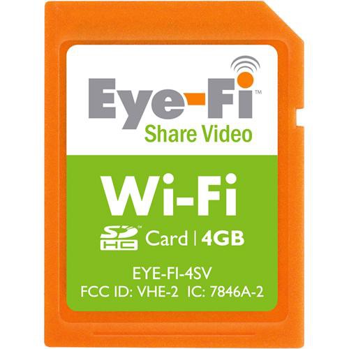 Eyefi 4GB Share Video Wi-Fi SDHC Memory Card