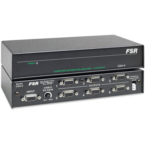 FSR CDA-6 1x6 Computer Video Distribution Amplifier