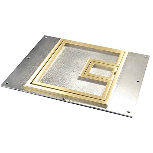 FSR FL-710-BSQ-C Cover with 1/4" Square Brass Flange (Lift off door)