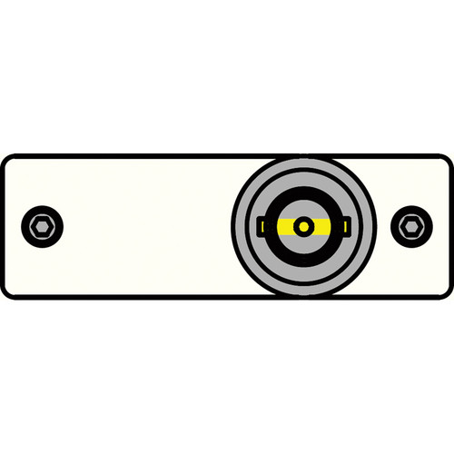 FSR IPS-V110S-WHT BNC to BNC Bulkhead Insert Plate (White)