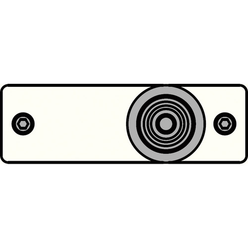 FSR IPS-V213S-WHT RCA (YEL) to BNC Bulkhead Insert Plate (White)