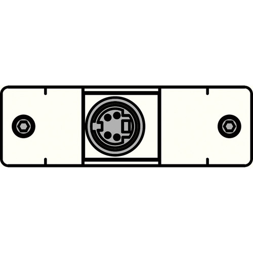 FSR IPS-V311S-WHT S-Video to S-Video Bulkhead Insert Plate (White)