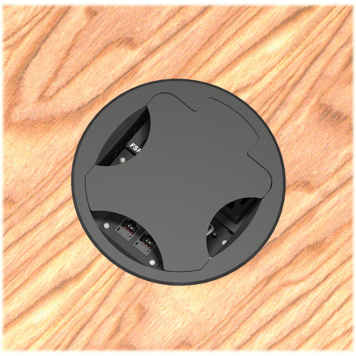 FSR T6-2LBAHW-SBC-BLK Table Box (Round Black Cover)