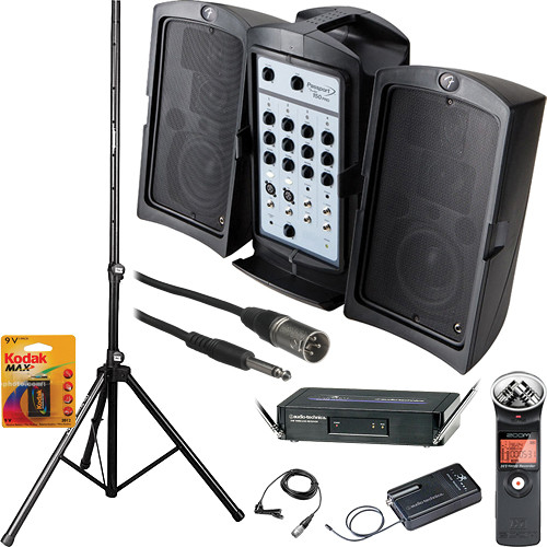 Fender Passport P150 Portable PA Wireless Lavalier Microphone Kit