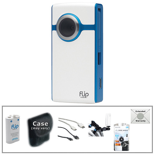 Flip Video UltraHD Video Camera Advanced Accessory Kit (Blue, 1 Hour)