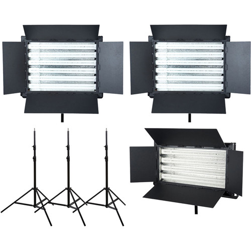 FloLight 1 x FL-220AWT / 2 x FL-330AWT Fluorescent 3-Light Kit (3000K)