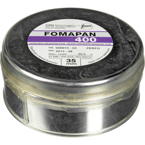 Foma Fomapan 400 Action Black and White Negative Film (35mm Roll Film, 100' Roll)