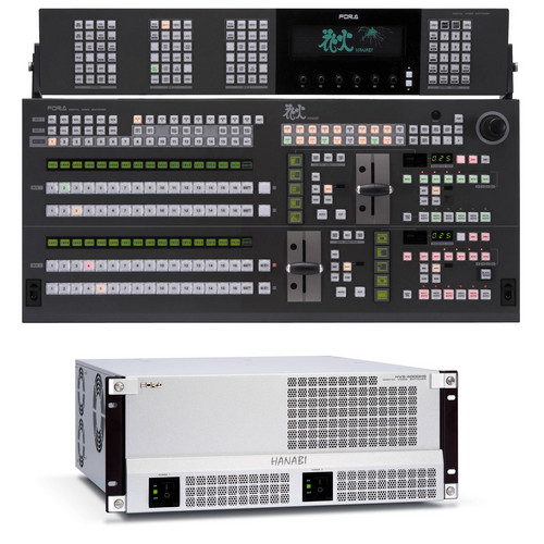 For.A HVS-4000 Video Switcher with 2 M/E 16-Button Control Panel