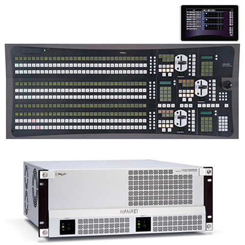 For.A HVS-4000 Video Switcher with 3 M/E 32-Button Control Panel