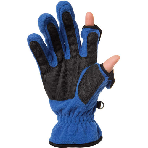 Freehands Women's Unlined Fleece Gloves (Small, Blue)