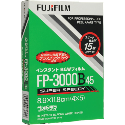 FUJIFILM FP-3000B Professional Instant B&W Film