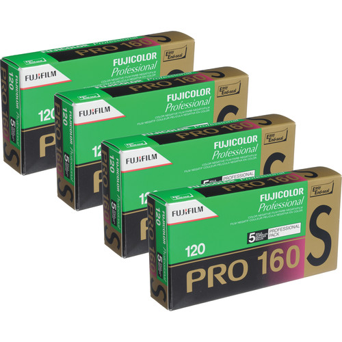 FUJIFILM Pro 160S 120 Professional Color Negative (Print) Film - 20 Pack