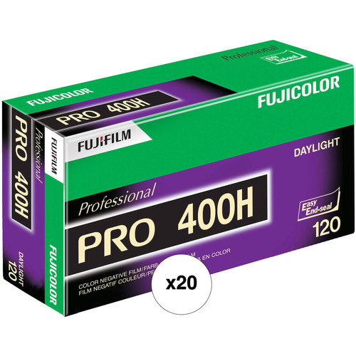 FUJIFILM Pro 400H 120 Professional Color Negative (Print) Film - 20 Pack