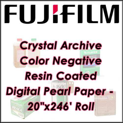 FUJIFILM Fujicolor Crystal Archive Color Negative Resin Coated Digital Pearl Paper - 20"x246' Roll (Glossy)