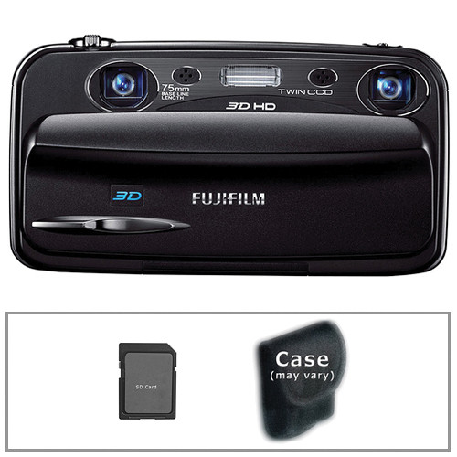 FUJIFILM FinePix Real 3D W3 Digital Camera with Basic Accessory Kit