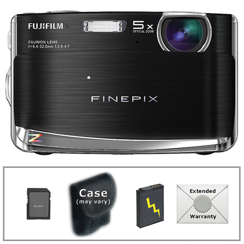 FUJIFILM FinePix Z70 Digital Camera with Deluxe Accessory Kit (Black)