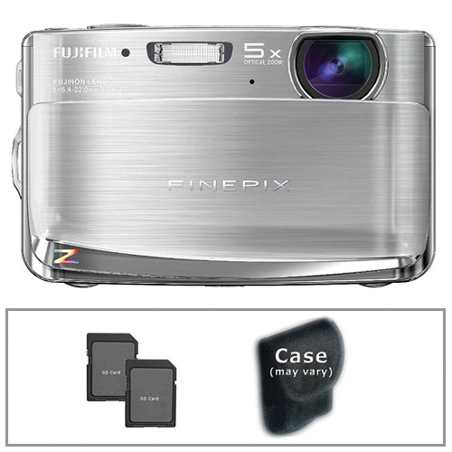 FUJIFILM FinePix Z70 Digital Camera with Basic Accessory Kit (Silver)