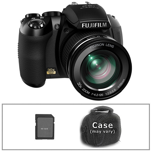 FUJIFILM Finepix HS10 Digital Camera with Basic Accessory Kit (Black)