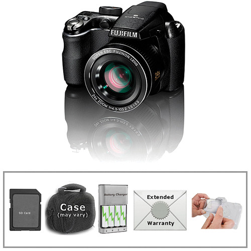 FUJIFILM FinePix S3200 Digital Camera with Deluxe Accessory Kit