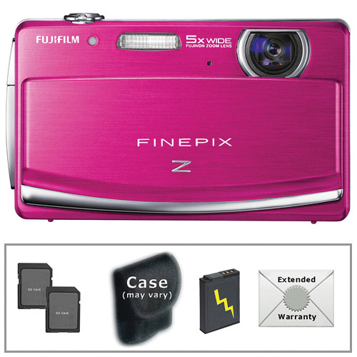 FUJIFILM FinePix Z90 Digital Camera with Deluxe Accessory Kit (Pink)