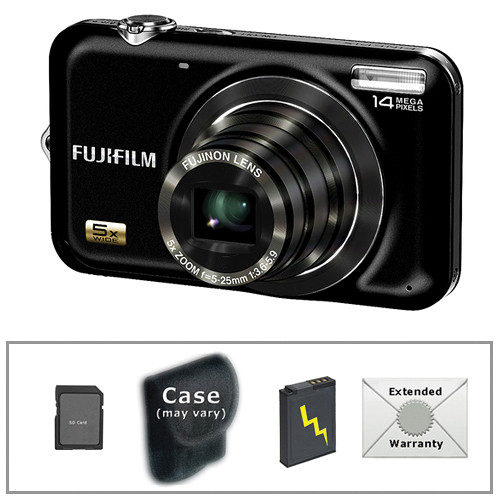 FUJIFILM JX250 14MP Digital Point & Shoot Camera with Deluxe Accessory Kit