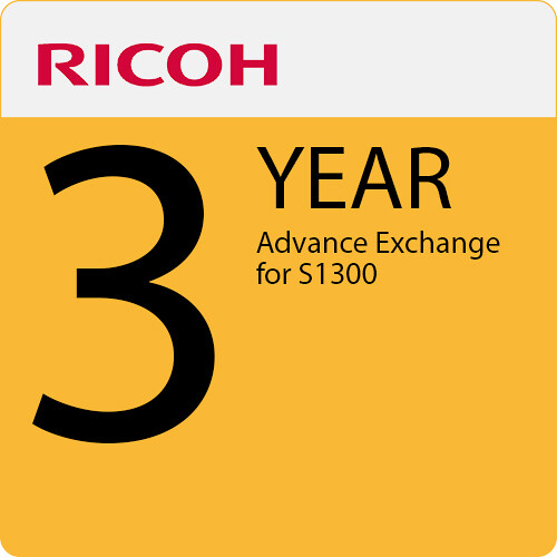 Ricoh 3-Year Advance Exchange for S1300
