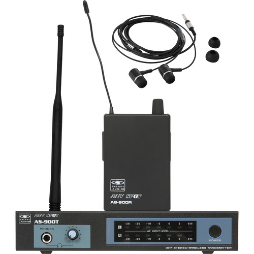 Galaxy Audio AS-900K1 Any Spot Series Wireless Personal Monitoring System (630.2 MHz)