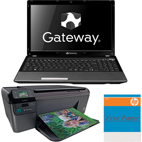 Gateway NV59C35u 15.6" Laptop Computer with Printer Kit