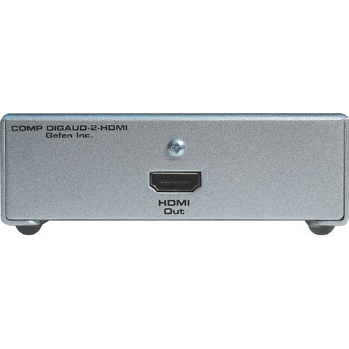 Gefen EXT-COMPAUD-2-HDMIN Component Video & Analog Audio to HDMI Adapter