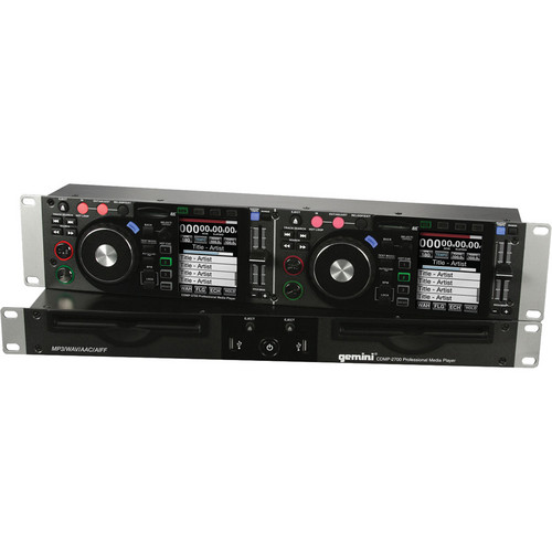 Gemini CDMP-2700 Professional 2U Dual Media Player